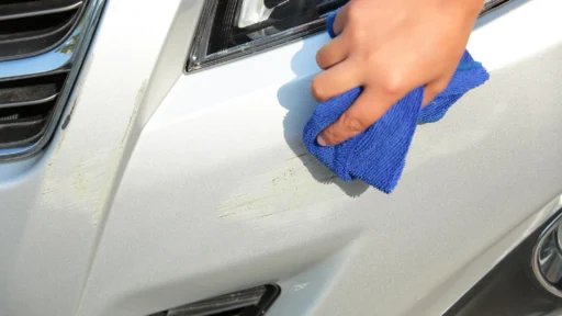 How to get rid of white scratches on car