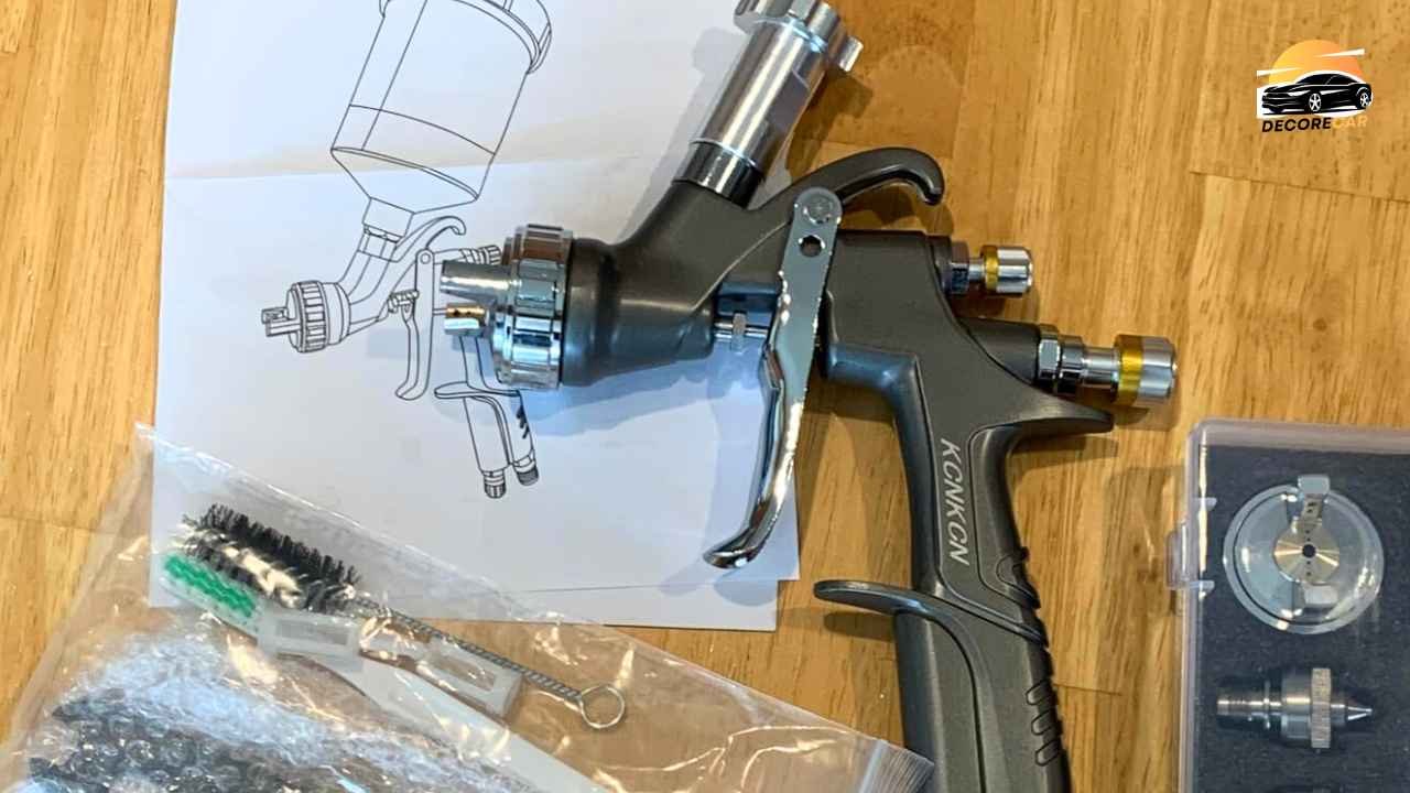 KCNKCN D1 LVLP Air Cir Spray Gun Premium Kit